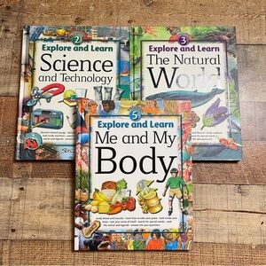 Explore and Learn Book 2 3 5 Set Hardcover Homeschool Science Lessons Classroom